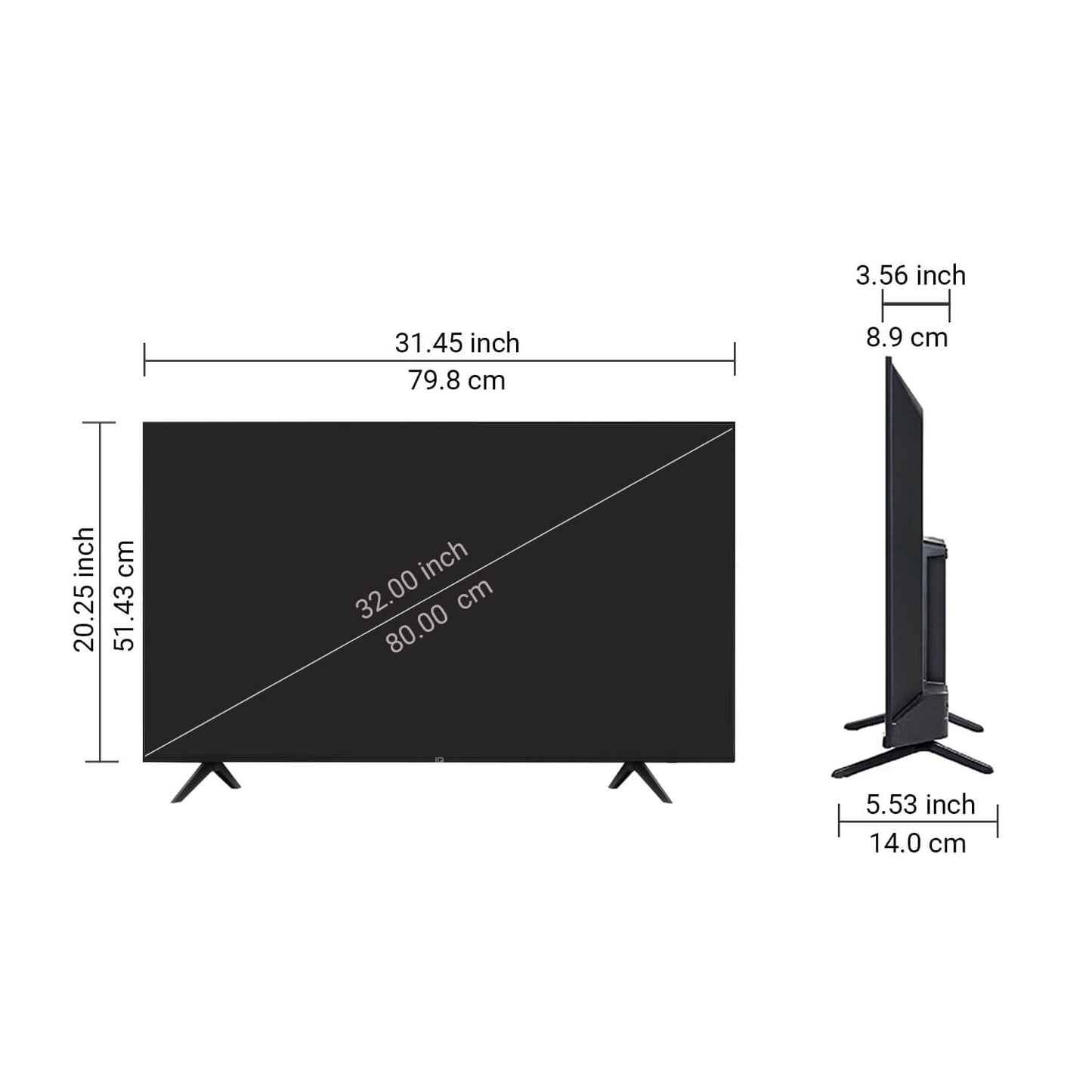 LUMINEER 32" Smart Android LED TV