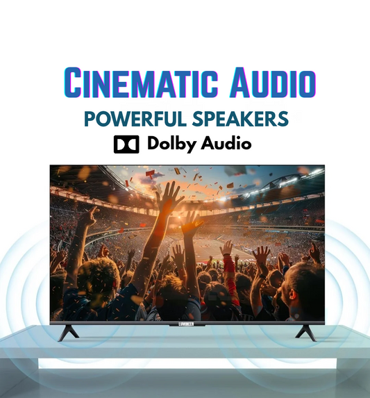 LUMINEER 50" Smart Android LED TV. 4K Ultra HD Picture Quality. Dolby Vision with Dolby Audio.