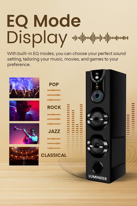 LUMINEER ThunderBass Tower Speaker – Power Meets Precision